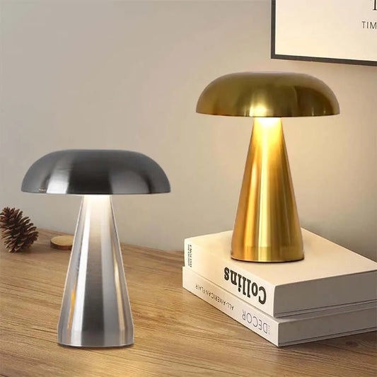 Lampe Champignon Rétro – Lampe LED Rechargeable avec Contrôle Tactile