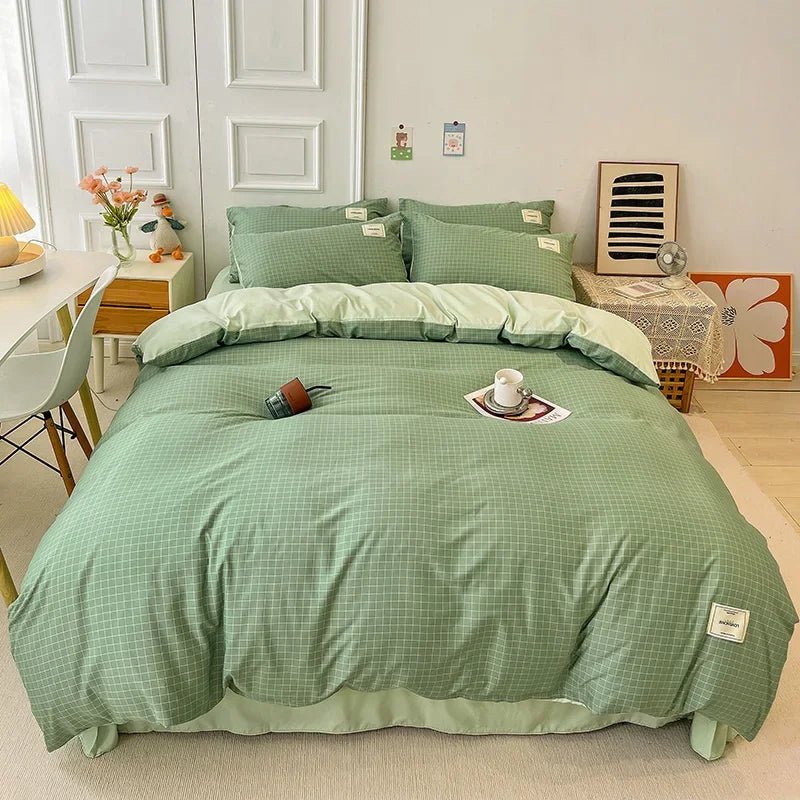 Linge de Lit à Carreaux