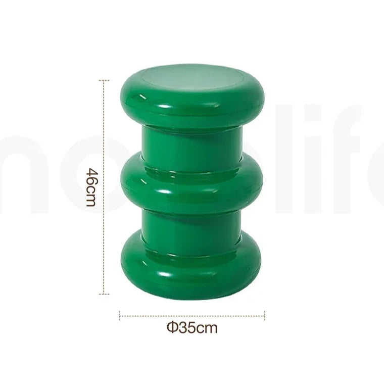 Ottoman Minimaliste – Tabouret Déco et Table Basse Compacte