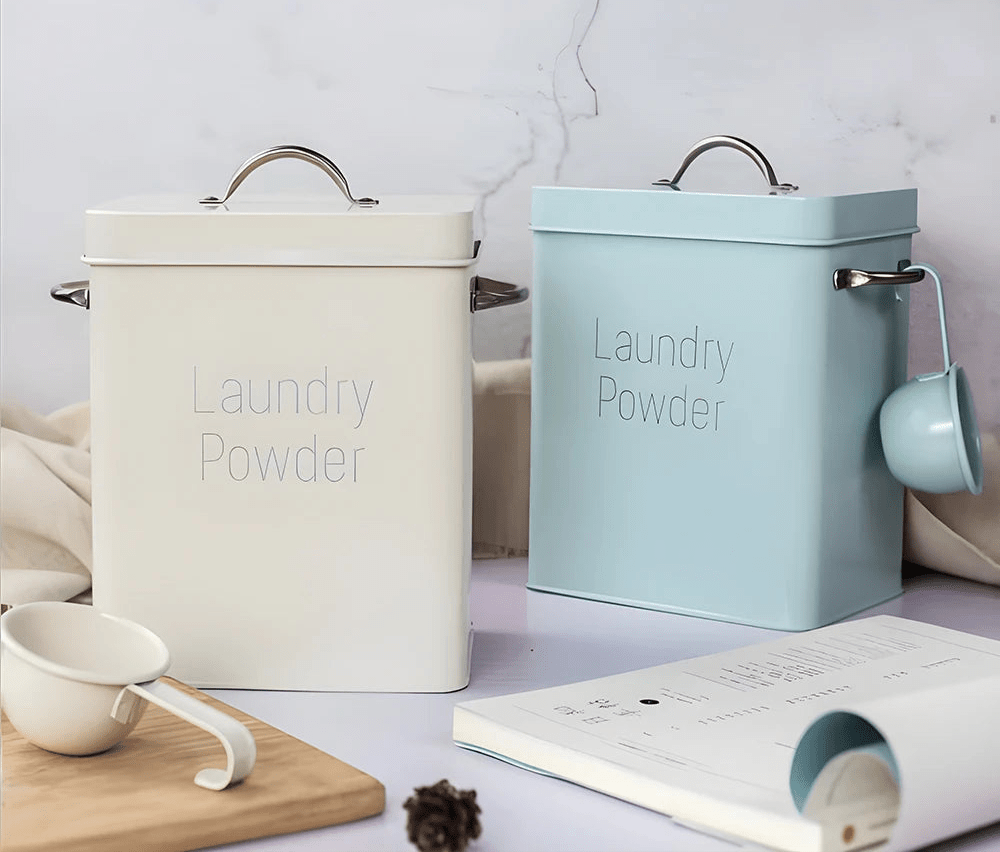 Boîte pour Détergent à Lessive avec Tasse de Mesure