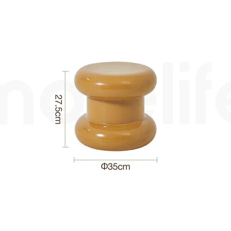 Ottoman Minimaliste – Tabouret Déco et Table Basse Compacte