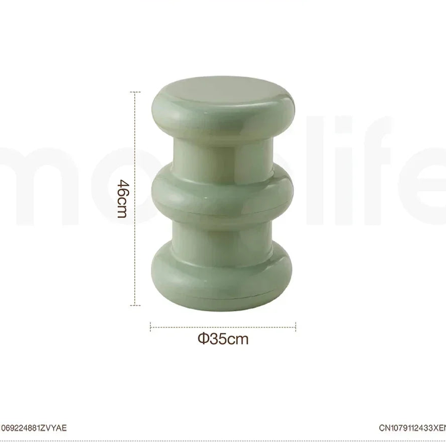 Ottoman Minimaliste – Tabouret Déco et Table Basse Compacte