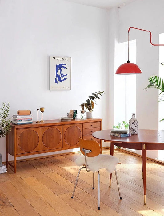 Lampe Murale en Métal Rouge – Élégance rétro & lumière chaleureuse