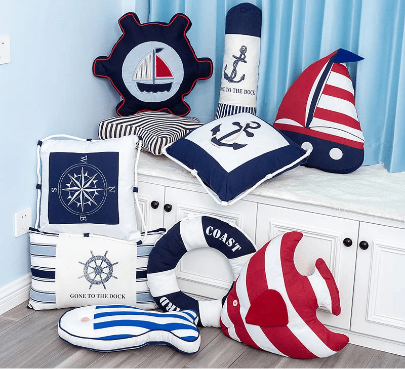 Coussin Méditerranéen - Façon Bord de Mer