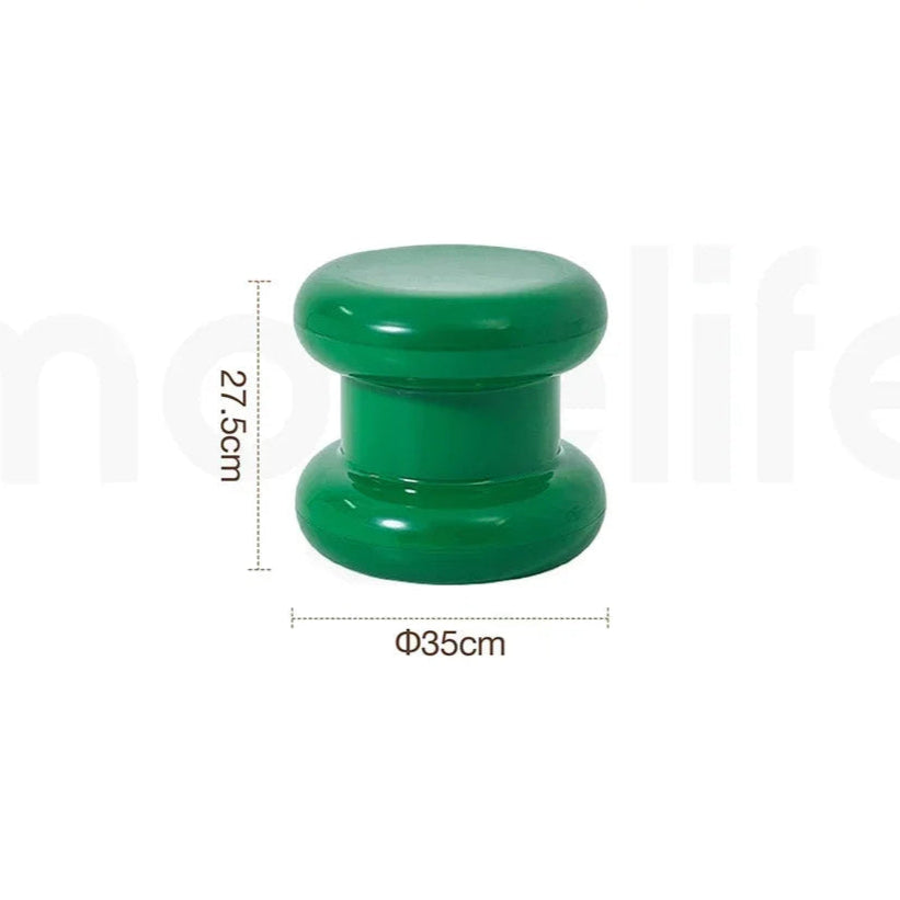 Ottoman Minimaliste – Tabouret Déco et Table Basse Compacte