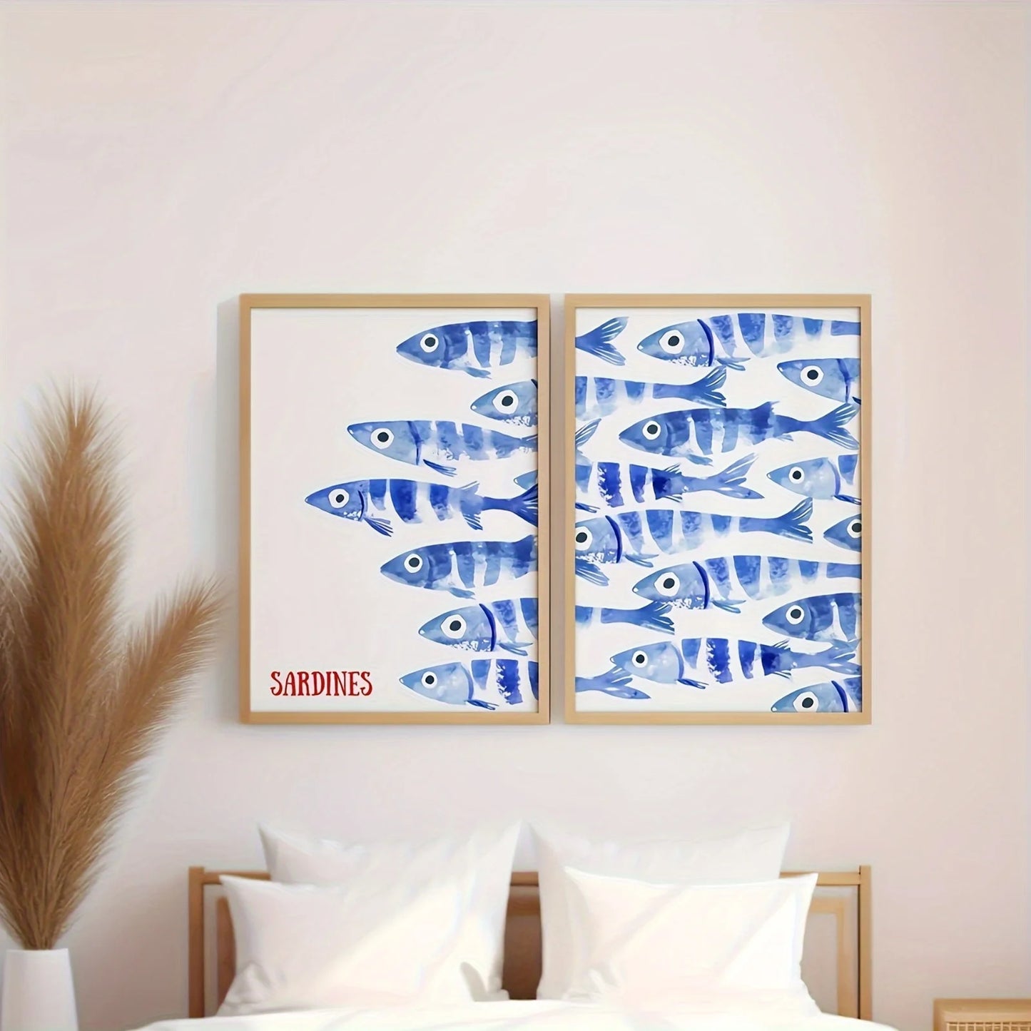 Toile Déco Rétro - Mes Sardines