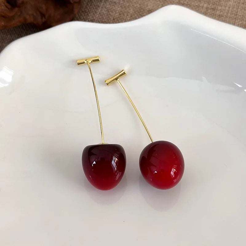 Boucles d’Oreilles Sweet Red Cherry