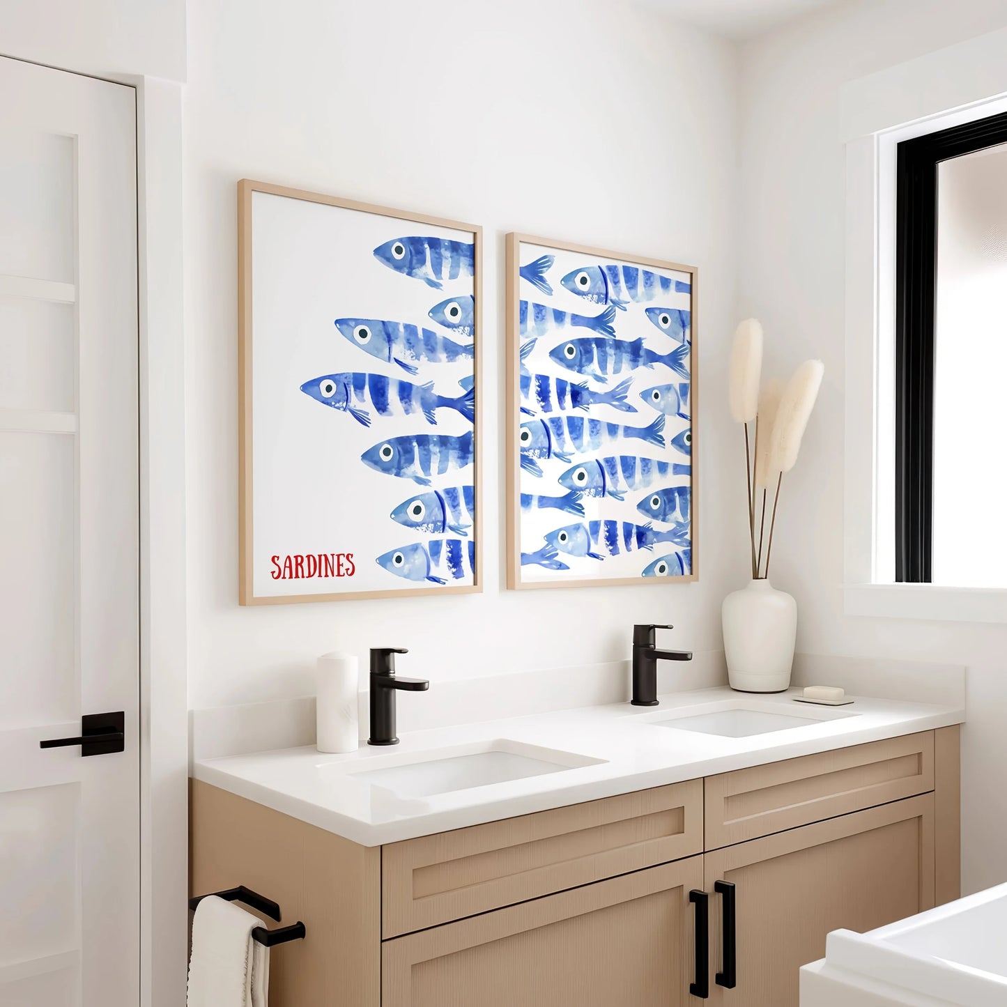 Toile Déco Rétro - Mes Sardines