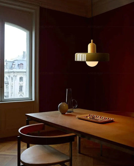 Lampe Nordic Bauhaus en Verre – Élégance rétro - Lumière contemporaine