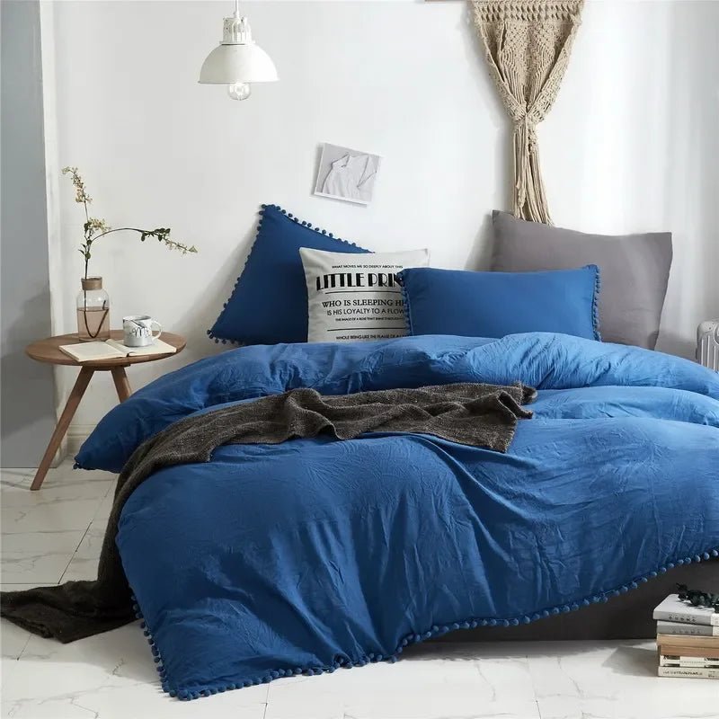 Couette Avec de Jolies Pompons