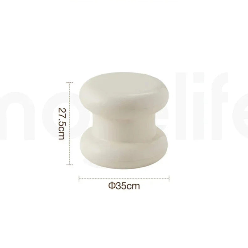 Ottoman Minimaliste – Tabouret Déco et Table Basse Compacte