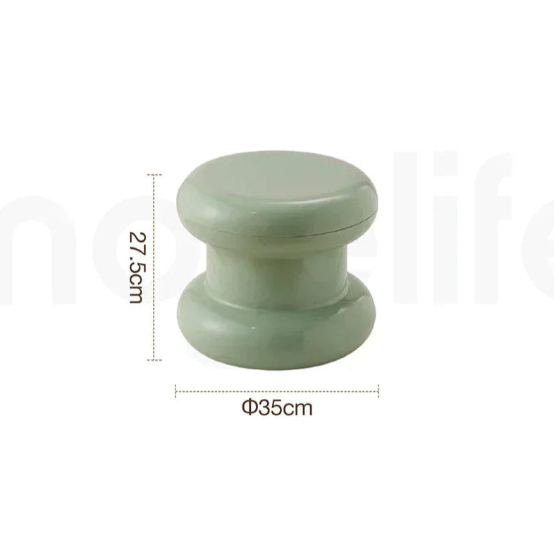 Ottoman Minimaliste – Tabouret Déco et Table Basse Compacte