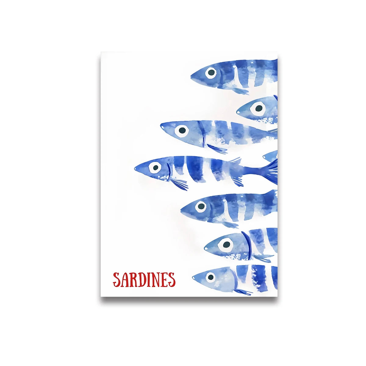 Toile Déco Rétro - Mes Sardines