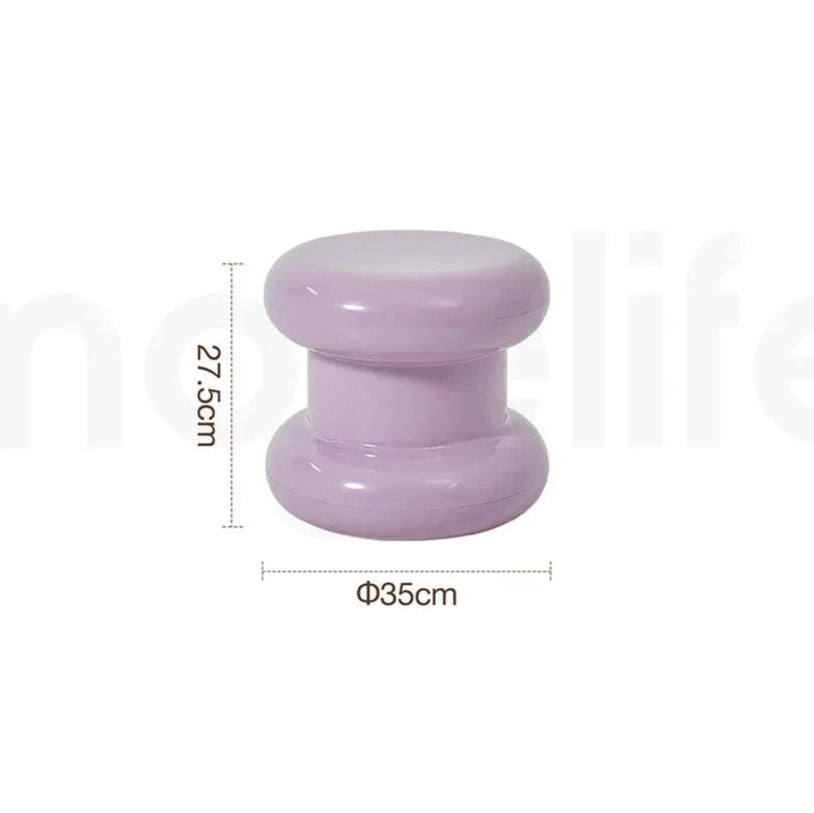 Ottoman Minimaliste – Tabouret Déco et Table Basse Compacte