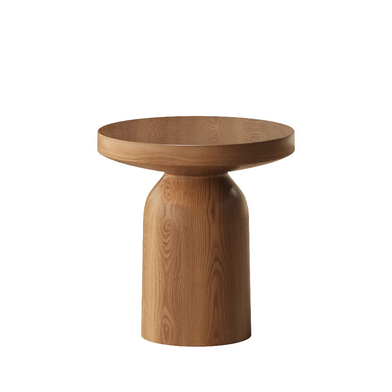 Table d’Appoint Champignon en Bois Massif – Élégance Naturelle
