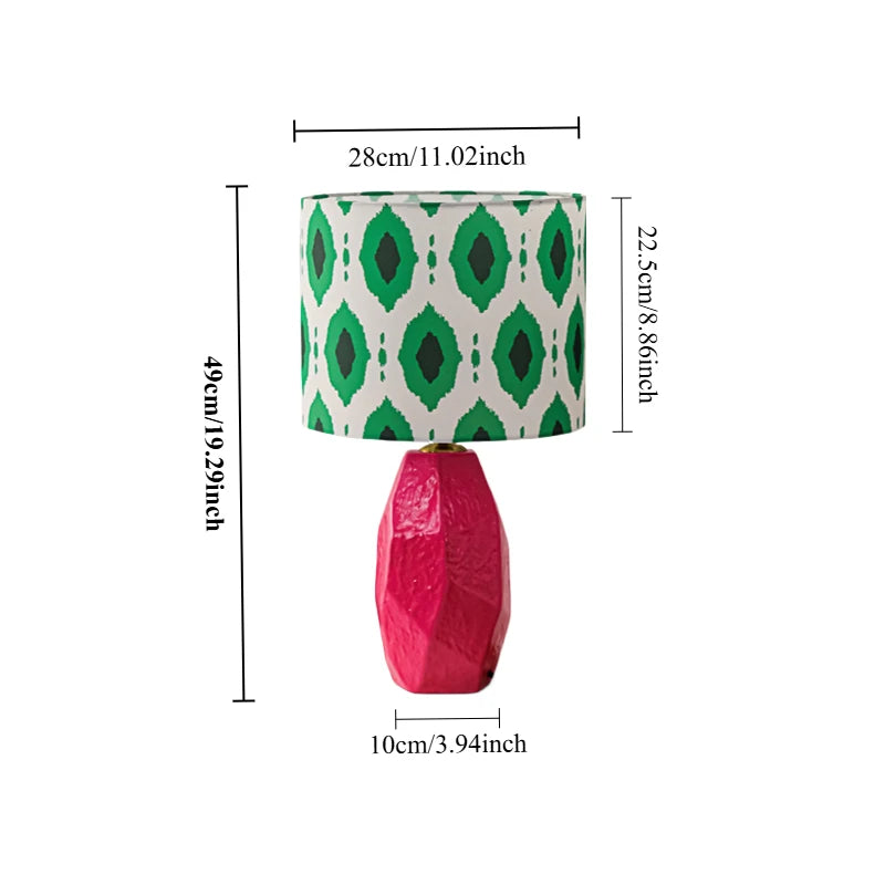 Lampe de Table Céramique Rose – Courbe moderne & esprit Memphis