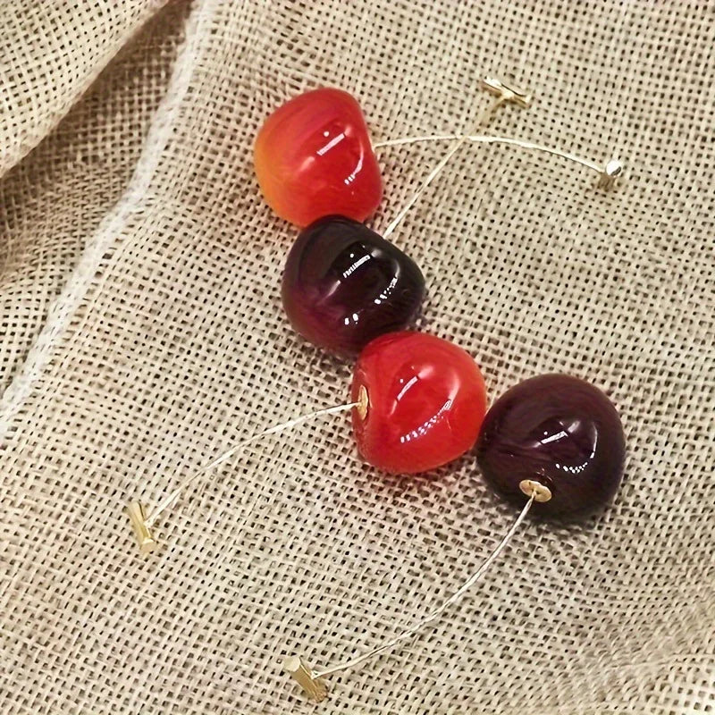 Boucles d’Oreilles Sweet Red Cherry