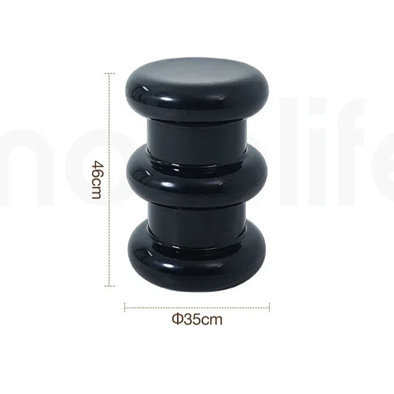 Ottoman Minimaliste – Tabouret Déco et Table Basse Compacte