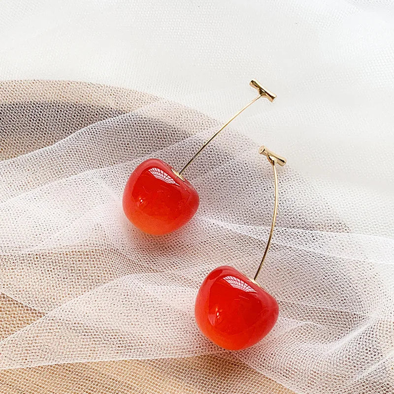 Boucles d’Oreilles Sweet Red Cherry
