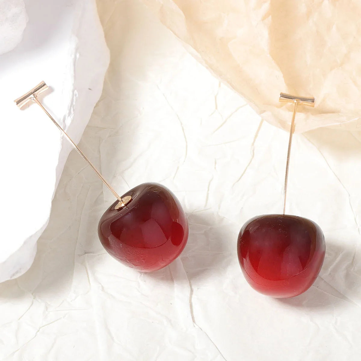 Boucles d’Oreilles Sweet Red Cherry