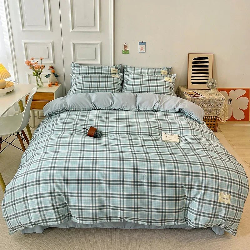 Linge de Lit à Carreaux