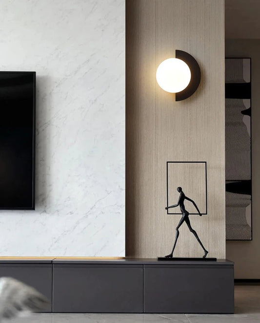 Applique Murale Nordique en Polymère – Éclat Minimaliste - Maison Fantine