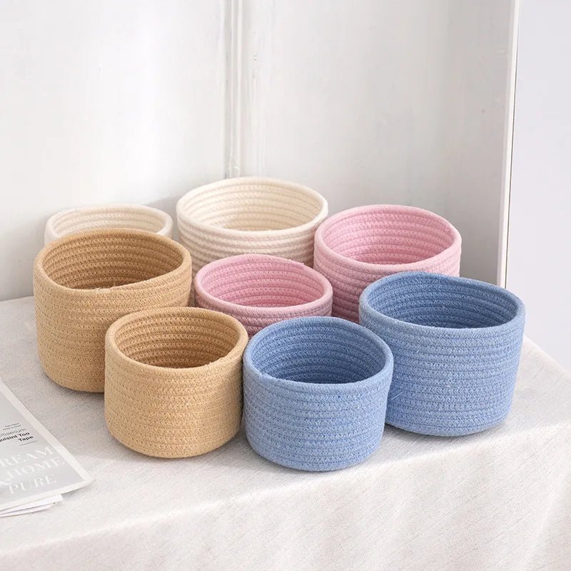 Panier de Rangement en Corde de Coton - Maison Fantine