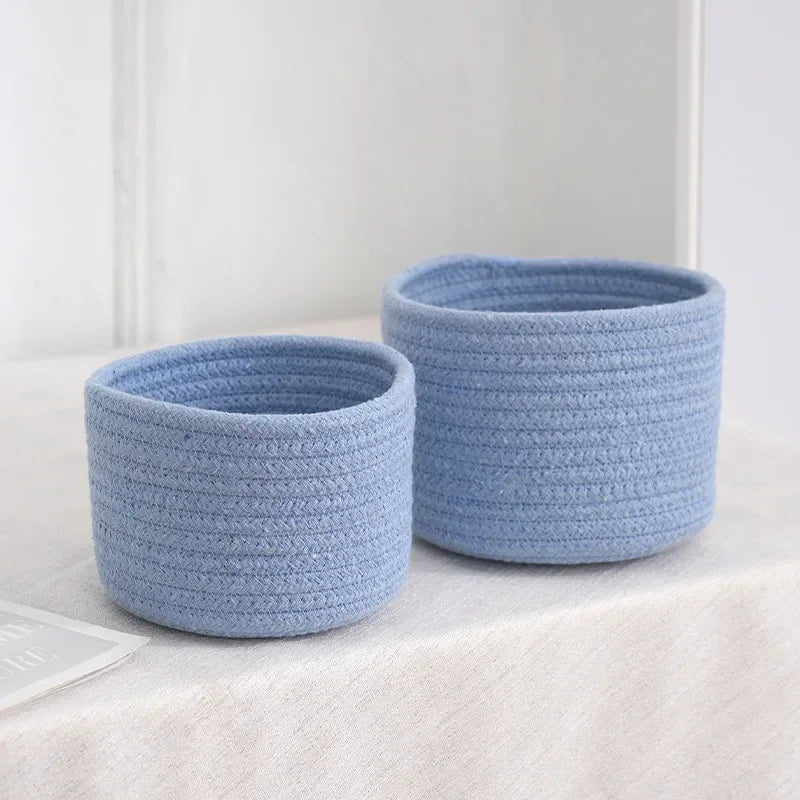 Panier de Rangement en Corde de Coton - Maison Fantine