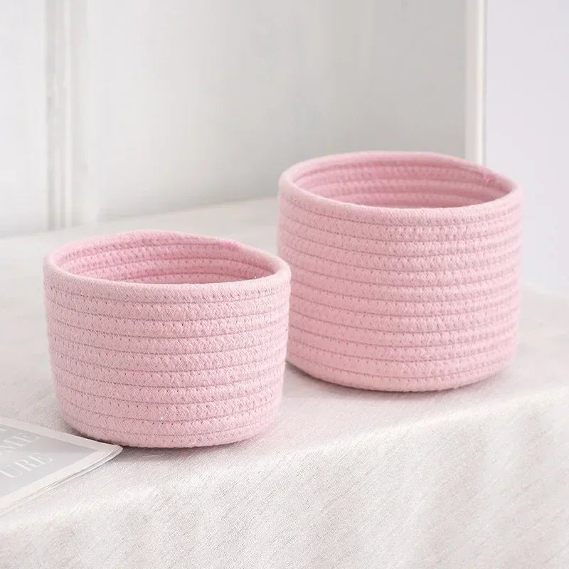 Panier de Rangement en Corde de Coton - Maison Fantine