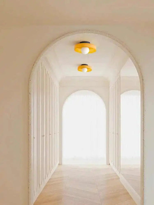 Plafonnier en Verre Style Art Déco – Couleurs Vintage - Maison Fantine