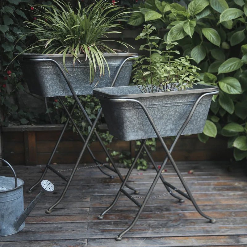 Support à Plante en Fer Style Nordique – Porte - Boîte à Fleur Vintage - Maison Fantine