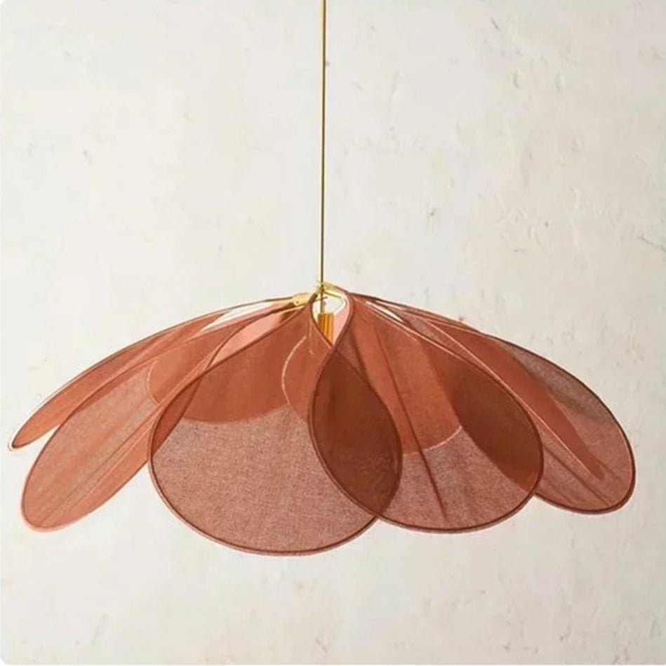 Suspension Florale en Tissu – Lampe Suspendue Avec Pétales Colorés - Maison Fantine