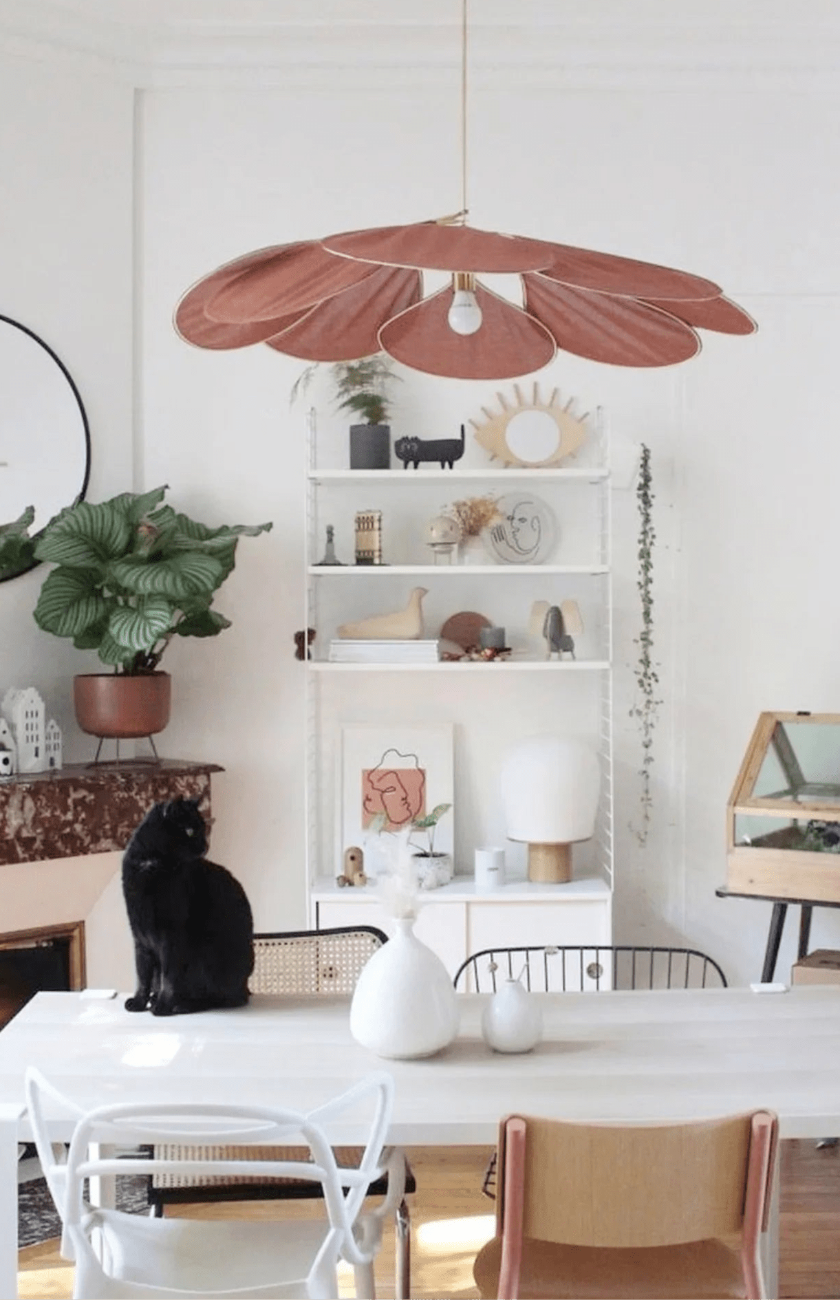 Suspension Florale en Tissu – Lampe Suspendue Avec Pétales Colorés - Maison Fantine