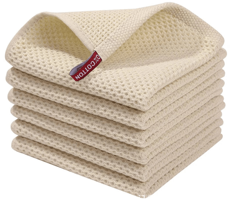 Torchons à Vaisselle 100% Coton Nid d'Abeille - Maison Fantine