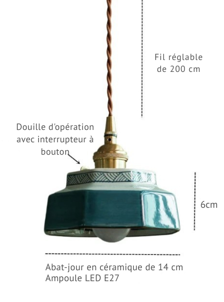 La Suspension Céramique Signature – Douceur Artisanale & Raffinement Cuivré