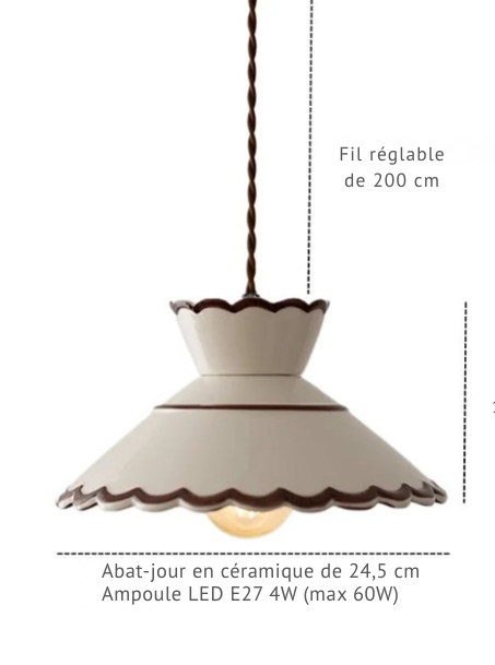 La Suspension Céramique Signature – Douceur Artisanale & Raffinement Cuivré