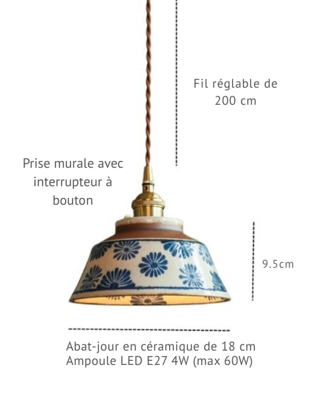 La Suspension Céramique Signature – Douceur Artisanale & Raffinement Cuivré