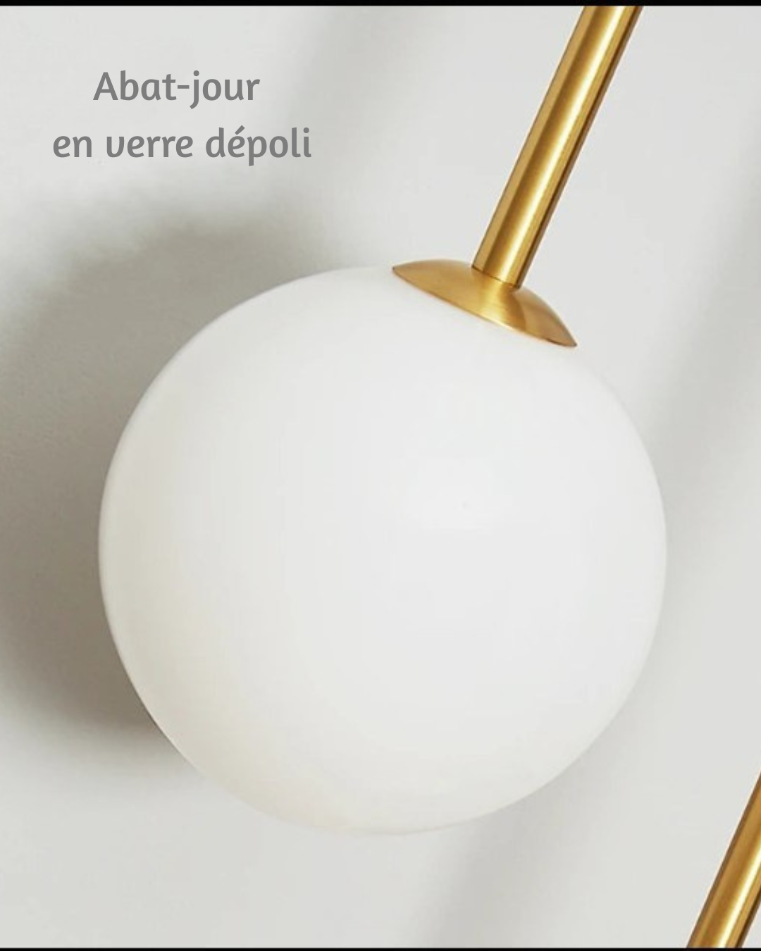 Boule de verre murale, lumière douce et élégante