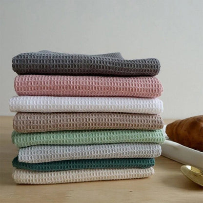 Torchon en Coton Tissé en Nid d'Abeille
