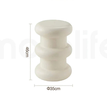 Ottoman Minimaliste – Tabouret Déco et Table Basse Compacte