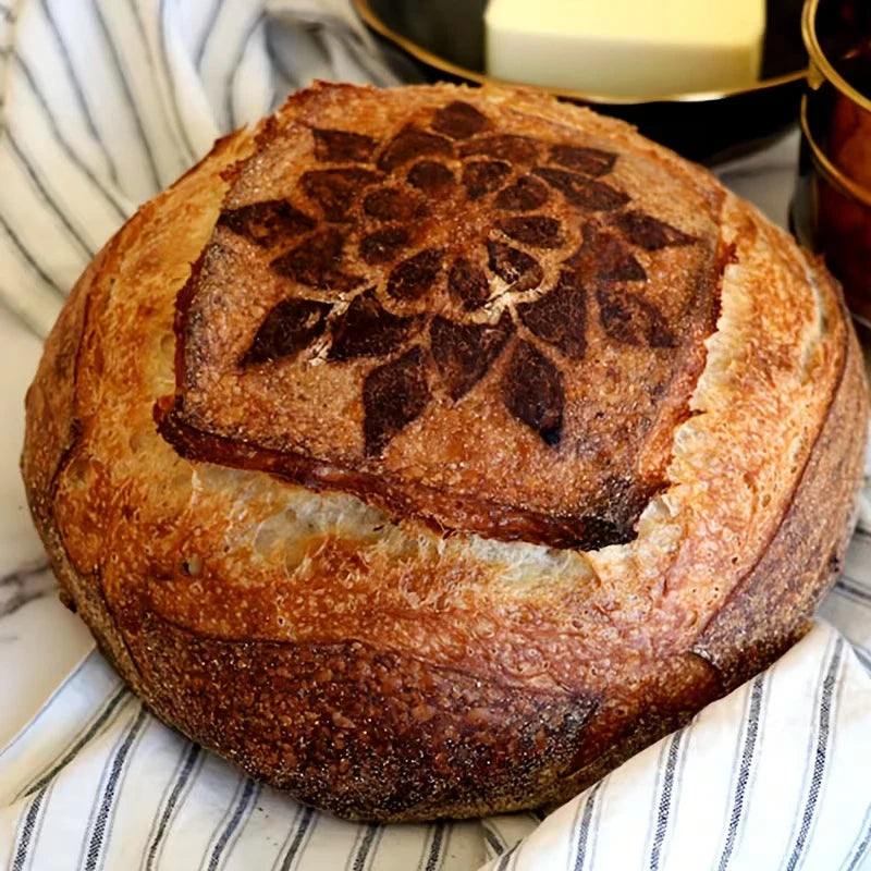 Pochoirs réutilisables pour pain maison – motifs décoratifs (lot de 9)