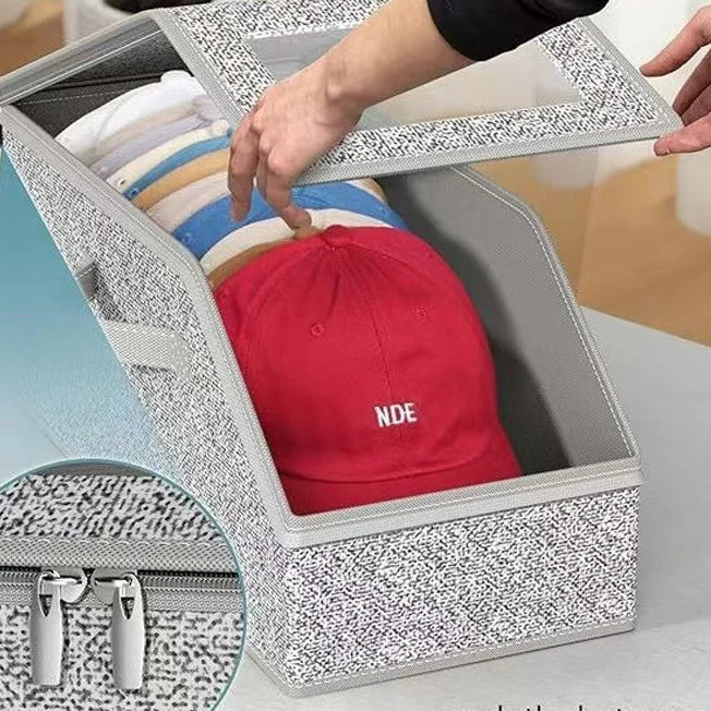 Boîte de rangement pour casquettes – grande capacité et accès facile