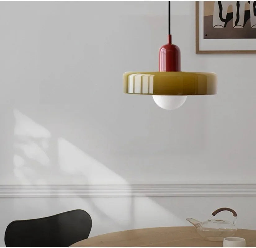 Lampe Nordic Bauhaus en Verre – Élégance rétro - Lumière contemporaine