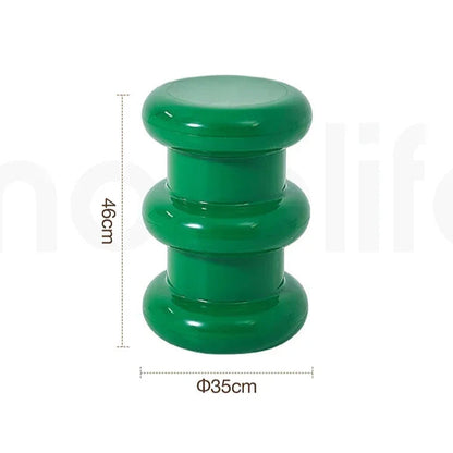 Ottoman Minimaliste – Tabouret Déco et Table Basse Compacte