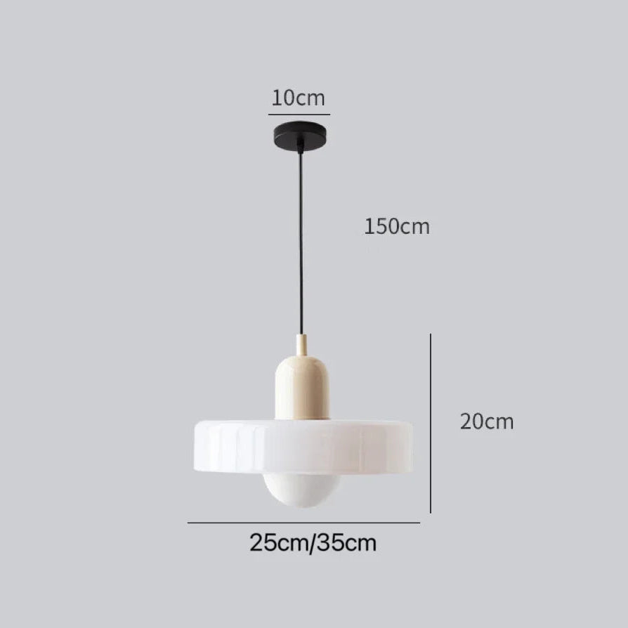 Lampe Nordic Bauhaus en Verre – Élégance rétro - Lumière contemporaine