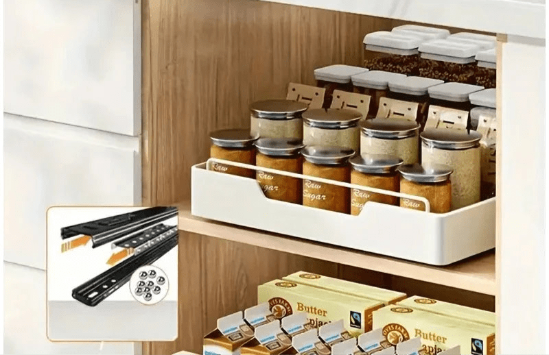 Tiroir de Rangement Coulissant pour Cuisine