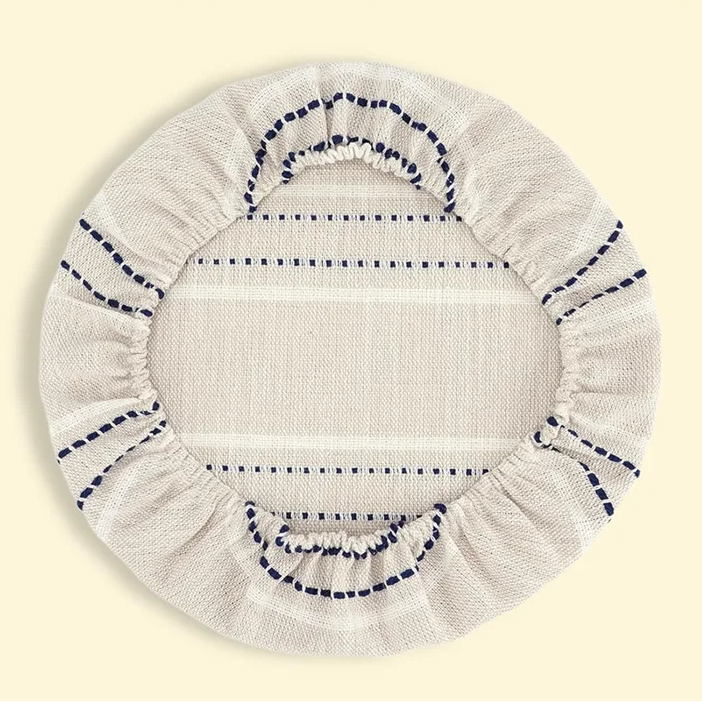 Couvercles de bol réutilisables en lin et coton – spécial Pain maison (lot de 3)