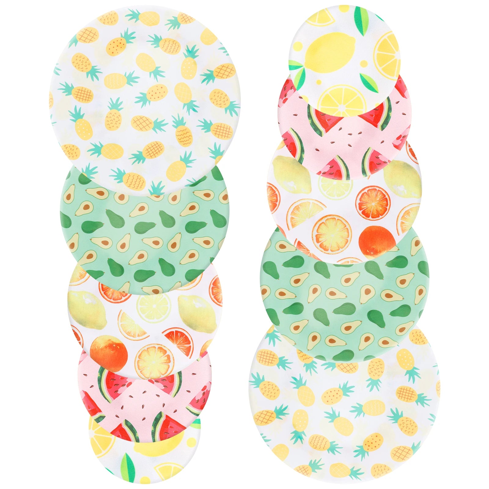 Couvercles de bol réutilisables multi-tailles – Solution zéro plastique (lot de 10)