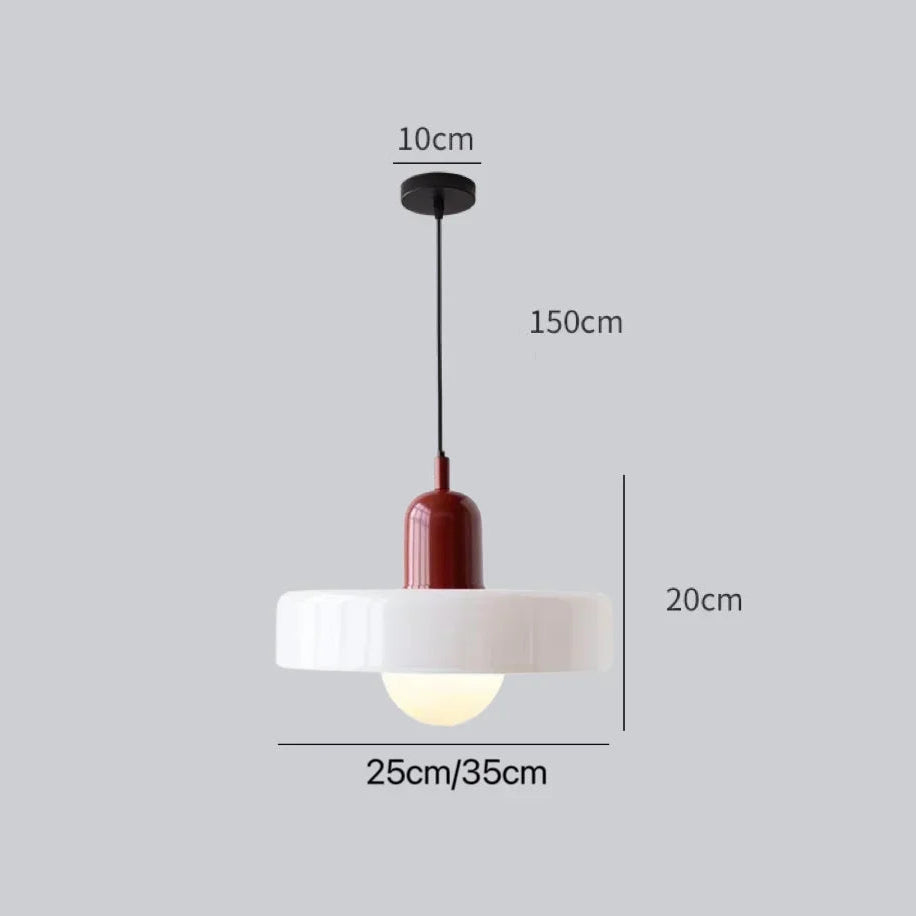 Lampe Nordic Bauhaus en Verre – Élégance rétro - Lumière contemporaine