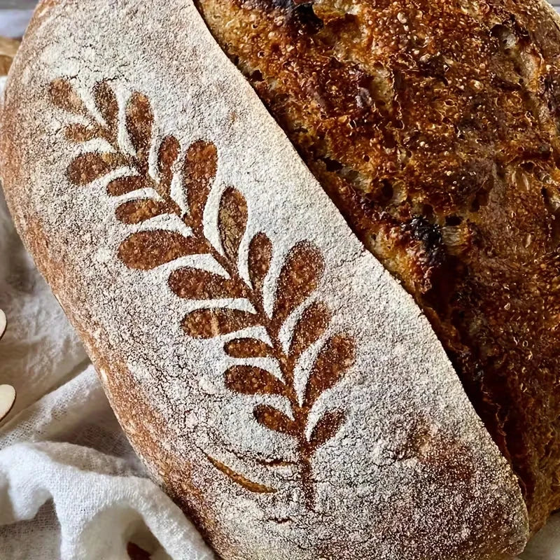 Pochoirs réutilisables pour pain maison – motifs décoratifs (lot de 9)